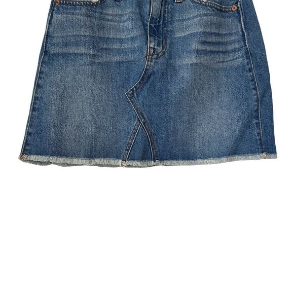 J Crew Distressed Short Denim Jean Skirt - Picture 11 of 12